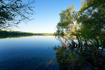Lake of Isles-lès-Villenoy village in Île-de-France Région
