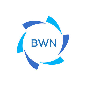 BWN Letter Initial Logo Design Template Vector Illustration