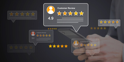 Customer Reviews on Mobile Phone: Showcase Positive Feedback, Ratings, and Online Reputation Management for Business Success