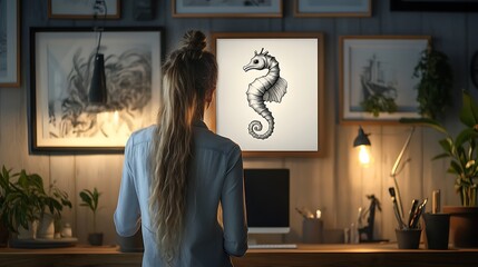 young woman in a restaurant