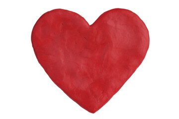 Heart, fashioned from red clay.
