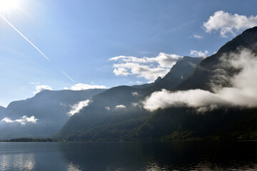 lake and mountains