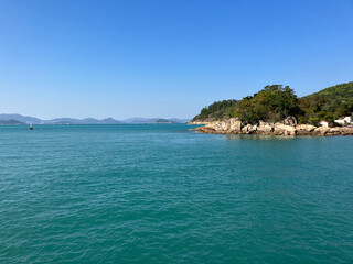 Lamma Island, Hong Kong. Lamma Island Lookout at Lantau island. Hong Kong sea area.