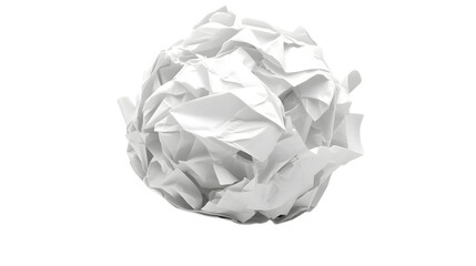 Fototapeta premium crumpled paper ball isloated on white background
