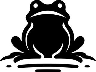 vector sketch illustration silhouette icon logo symbol mascot animal frog as a depiction of a company that can follow the times
