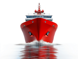 Commerical cruise ship isolated