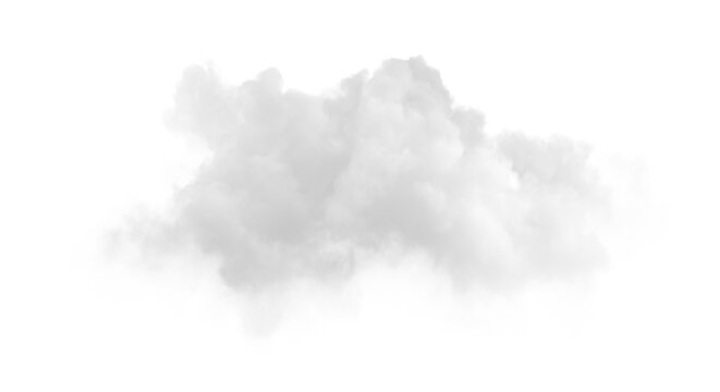 white smoke cloud with transparent background