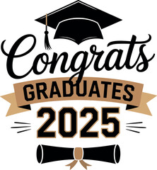 A celebratory graduation design vector art illustration.
