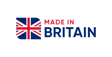 Made in Britain badge label sign icon design