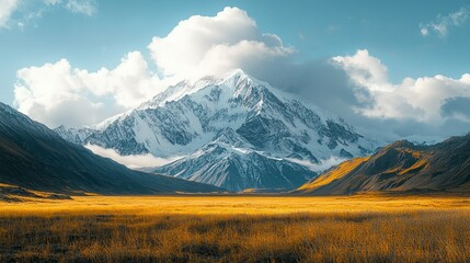 Fototapeta premium Mountain landscapes on a white background, perfect for travel, outdoor adventures, and scenic photography.