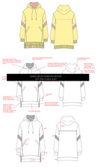 womens sweatshirt with piping techpack