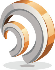 Fototapeta premium 3d rss symbol