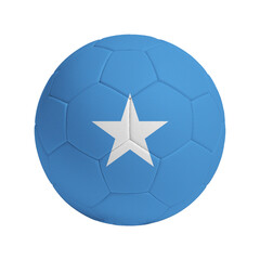 Soccer ball with flag of Somalia