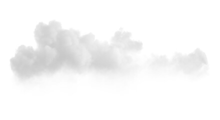 White gray smoke cloud shape transparent PNG, isolated background cutout.