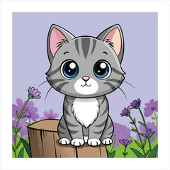 Pet shop adopt cat social media and instagram post web banner template