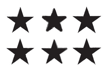 Grunge star set.