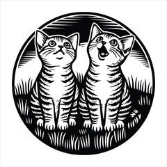 Pet shop adopt cat social media and instagram post web banner template