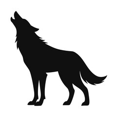 Howling Wolf Silhouette