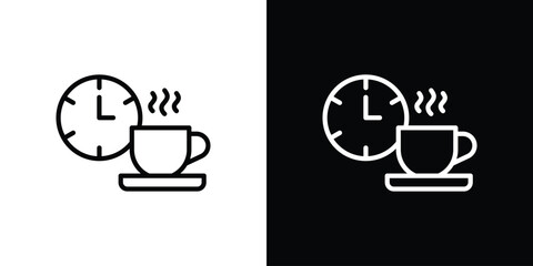 Break icon isolated silhouette on white background. Vector illustration.