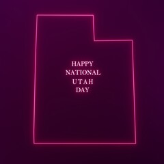 Happy National Utah Day Card