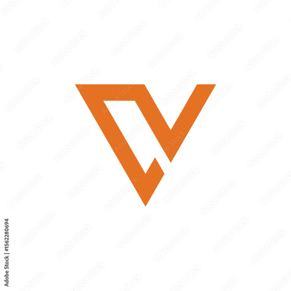 Aufkleber a sharp, angular logo forming an abstract 