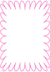frame border cute doodle scribble hand drawing element