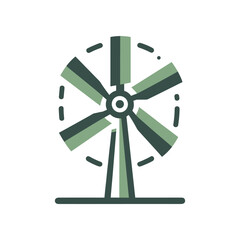 Simple green tree illustration with branches and leaves, symbolizing nature and growth