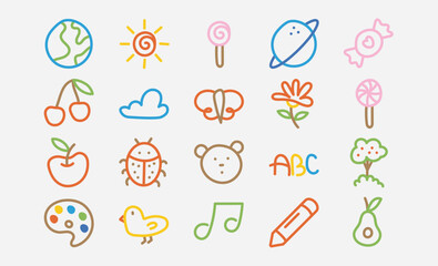 Playful Kids Wall Painting Graphic Pack