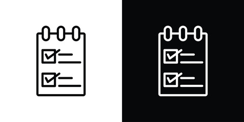 Reservation icon isolated silhouette on white background. Vector illustration.