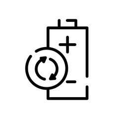 Rechargeable battery icon