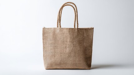 The elegant jute tote bag for sustainable shopping and everyday use.
