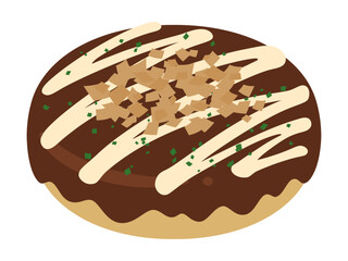 お好み焼きのイラスト素材