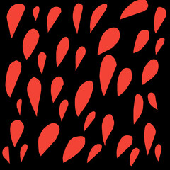 seamless pattern with red hearts