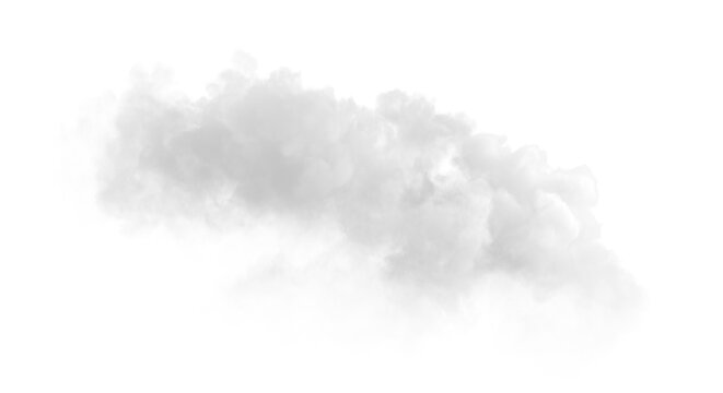 Cumulus cloudy white clear special effect 3d rendering png file