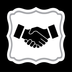 Business handshake vector illustration representing partnership and agreement