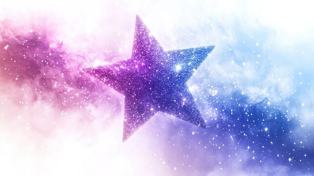 Star Sparkle PNG with Bright and Twinkling Effects on White Background for Cosmic, Celestial, and Fantasy-Themed Illustrations