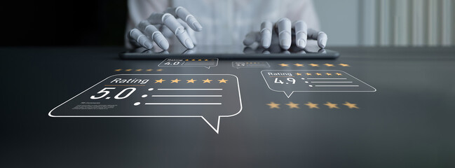 AI enhances customer review and rating system by analyzing review, rating, and customer feedback...