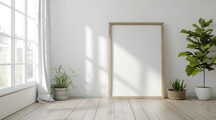 empty room with a window and a wall