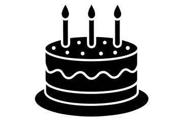 birthday cake vector illustration