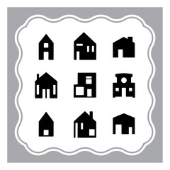 house icon set