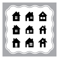 house icon set