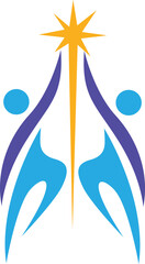 Public Speaker Illustration, manpower logo design.	