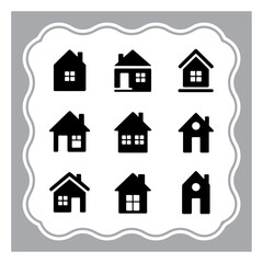 house icon set