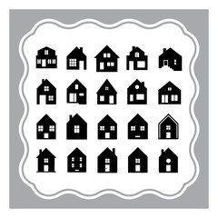 house icon set