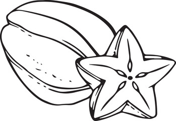 Adobe Illustrator Artwork: Starfruit.