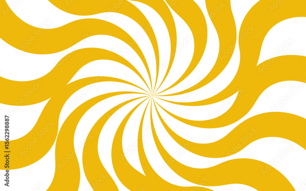 Poster dynamic abstract spiral design with a central focal point with wavy stripes. hypnotic swirl radiates