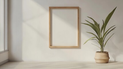 empty room with window and curtains