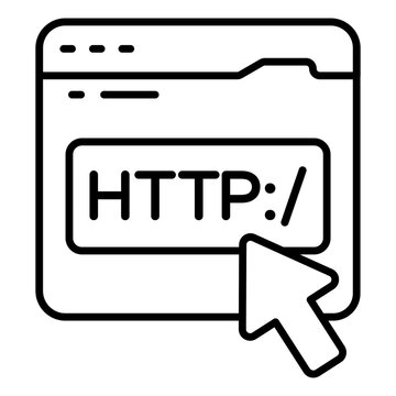 An icon design of http website