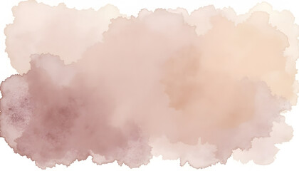 Soft Pink and Beige Watercolor Background with Blurred Edges for Artistic Design