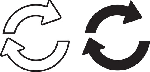 Refresh and Sync Circular Arrows Icon